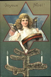 Angel with Drum Postcard