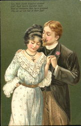 Man Embracing Woman Postcard