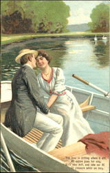 Lovers on the Lake Postcard
