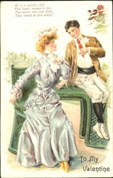 Gibson Girl Valentine's Day Postcard