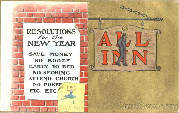 Resolutions For The New Year Drinking