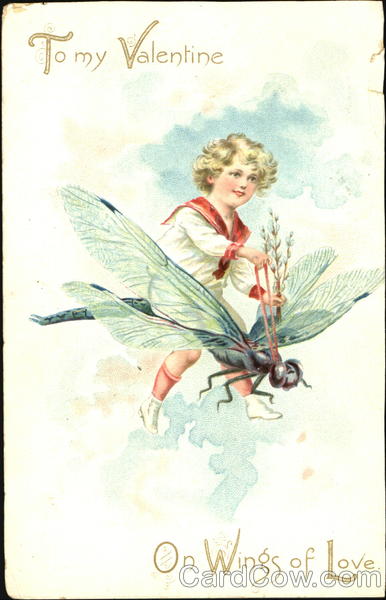 To My Valentine On Wings Of Love Fantasy