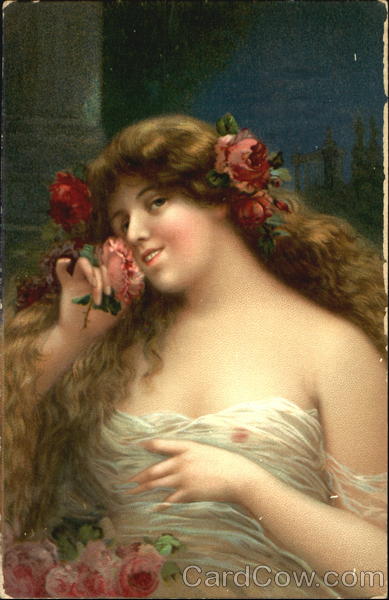 Woman With Flowers Women