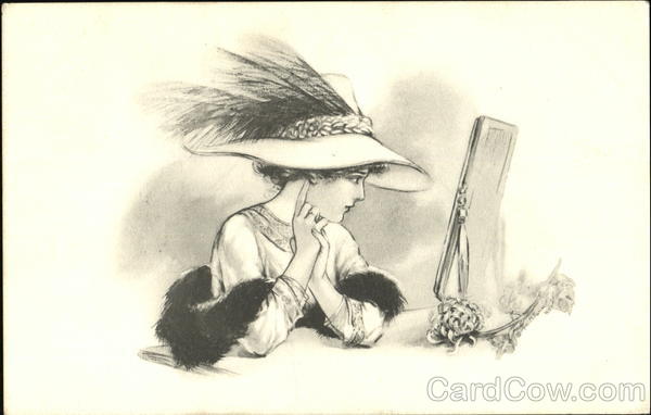 Woman With a Feathered Hat Women