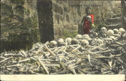 Bone Yard Paco Cemetery Postcard