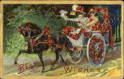 Best Wishes Romance & Love Postcard Postcard