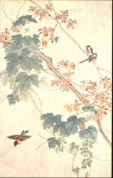 Birds in a Tree Postcard