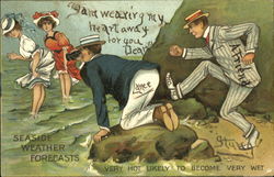 Seaside Weather Forecasts Postcard