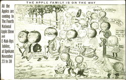 The Apple Family Is On The Way Postcard