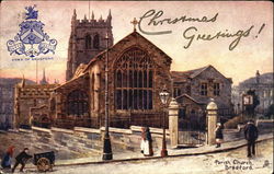 Parish Church Bradford, UK Yorkshire Postcard Postcard