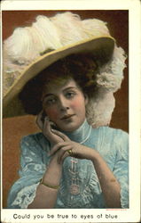 Could You Be True To Eyes Of Blue Postcard