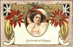 Complements Of The Season Postcard