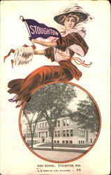 High School Girl Stoughton, WI Postcard Postcard