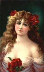 Early 1900s Woman Postcard
