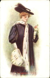 Two Winter Beauties Postcard