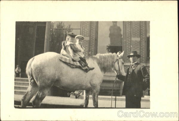 Children on a horse Horses