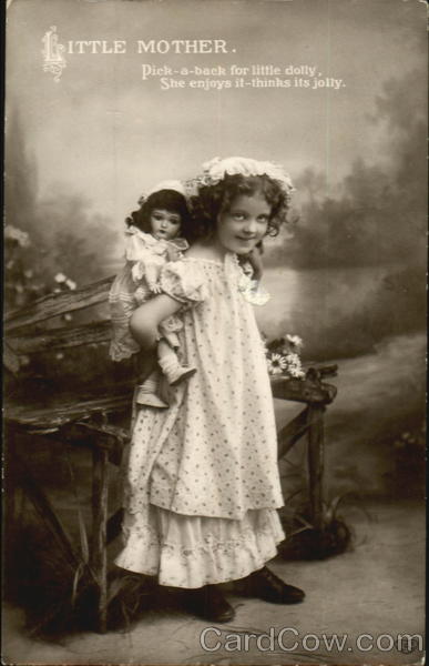 Little Mother - Girl with Doll Girls