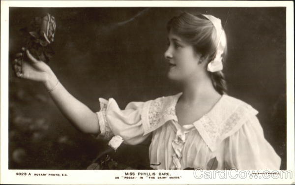 Miss Phyllis Dare As Peggy In The Dairy Maids Actresses