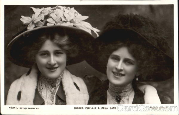 Misses Phyllis & Zena Dare Actresses