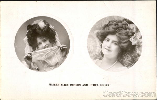 Misses Alice Russon And Ethel Oliver Actresses