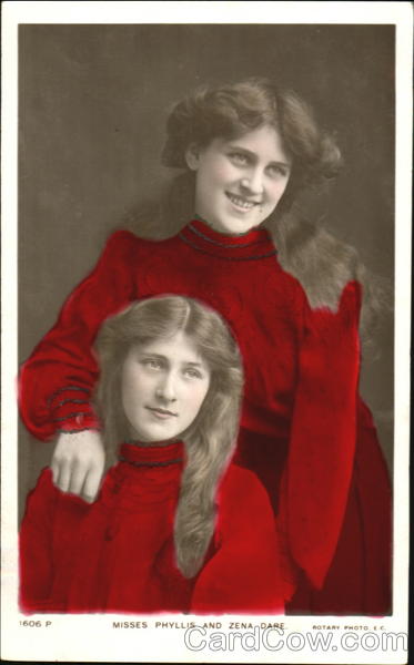 Misses Phyllis And Zena Dare Actresses