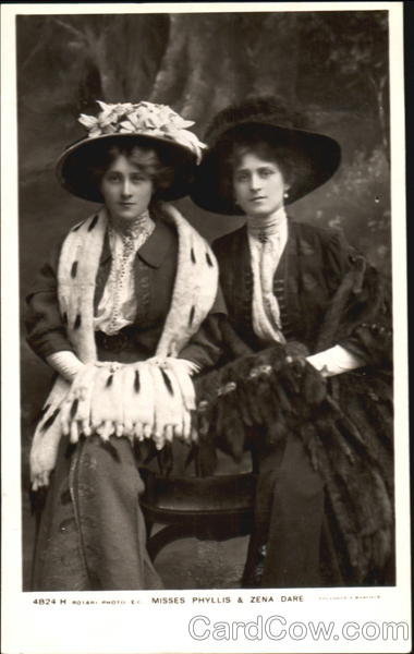 Misses Phyllis & Zena Dare Actresses