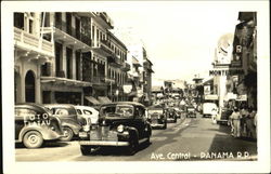 Ave. Central Panama City, Panama Postcard Postcard