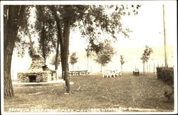 Scene In Lake Front Park Hudson, WI Postcard Postcard