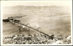San Francisco - Oakland Bay Bridge California Postcard Postcard