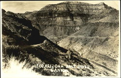 U. S. 60 Arizona Salt River Canyon Postcard