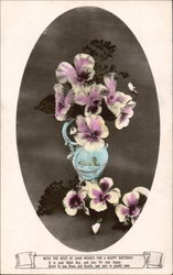 With the best of good wishes for a happy birthday Postcard