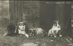 Ours Is A Happy Little Home Postcard