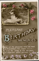 Pleasant Birthday Memories Postcard Postcard