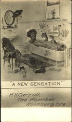 A new sensation Postcard