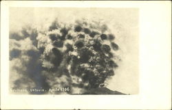 Eruption of Mt. Vesuvius - April 1906 Postcard