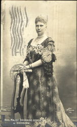 Hds. Majst. Dronning Louise Af Danmark Postcard
