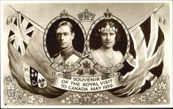 Souvenir of the Royal Visit to Canada, May 1939 Postcard