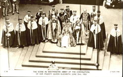 The Scene In Westminster Abbey Postcard