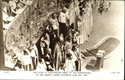 The Scene In Westminster Abbey Postcard