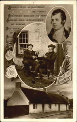 Robert Burn's Birthplace Ayr, Scotland, UK Poems & Poets Postcard Postcard