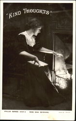 Kind Thoughts Miss Nina Sevening Postcard