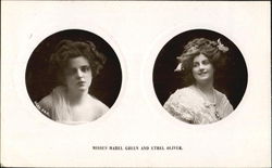 Mabel Green And Ethel Oliver Actresses Postcard Postcard