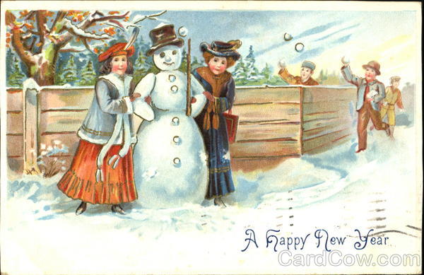 A Happy New Year Snowmen