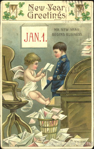 New Year Greetings Children