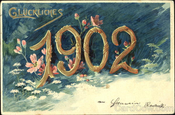 Gluckliches 1902 Year Dates