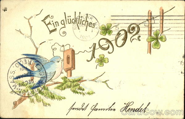 Ein Gluckliches 1902 Year Dates