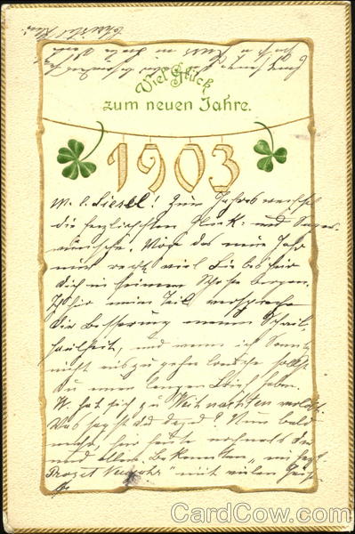 Viel Grulck Zum Neuen Jahre Year Dates