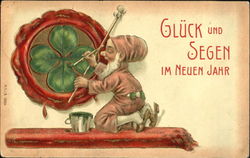 Gluck Und Segen Im Neuen Jahr Postcard