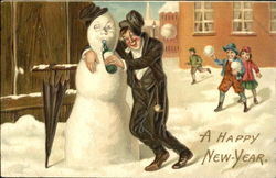 A Happy New -Year Postcard