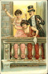 A Merry Christmas & A Happy New Year Postcard